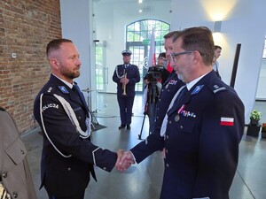 uczestnicy obchodów święta policji w zabrzu