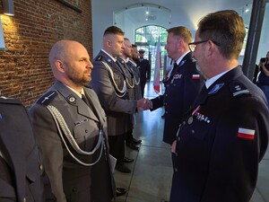uczestnicy obchodów święta policji w zabrzu