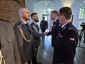 uczestnicy obchodów święta policji w zabrzu