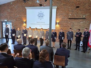 uczestnicy obchodów święta policji w zabrzu