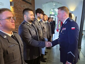 uczestnicy obchodów święta policji w zabrzu