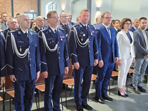uczestnicy obchodów święta policji w zabrzu