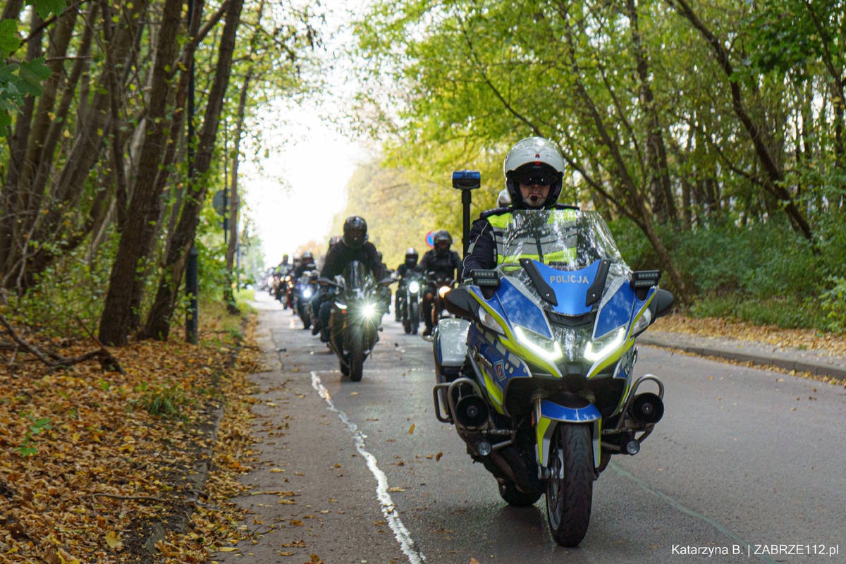 Image accompanying Policjanci zabezpieczali motocyklowe zakończenie sezonu, from Komenda Miejska Policji w Zabrzu