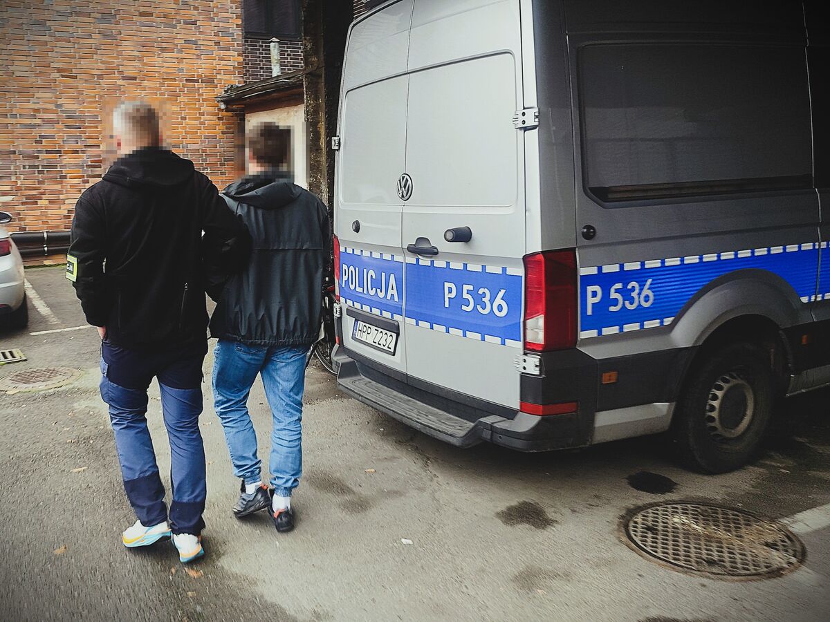 Zatrzymano mężczyznę za uszkodzenie aut na parkingu policji w Zabrzu